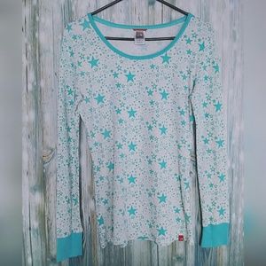 The North Face star print waffle thermal